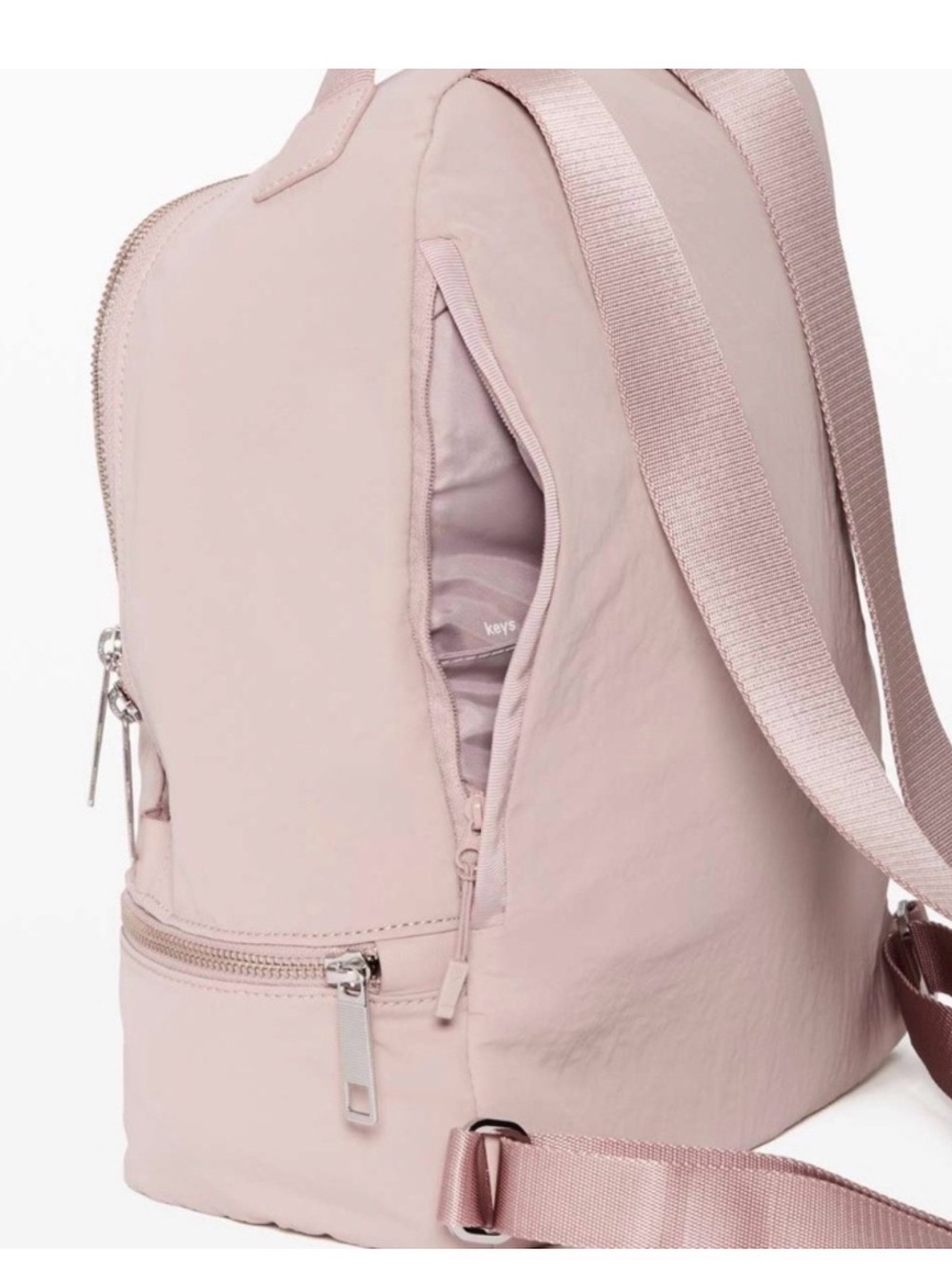 lululemon athletica City Adventure Mini Light Pink Two-Compartment Backpack - Picture 3 of 5